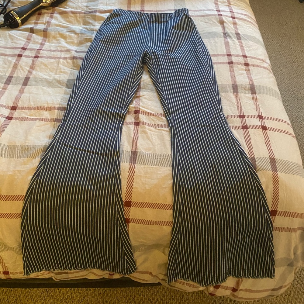 high rise flare pants